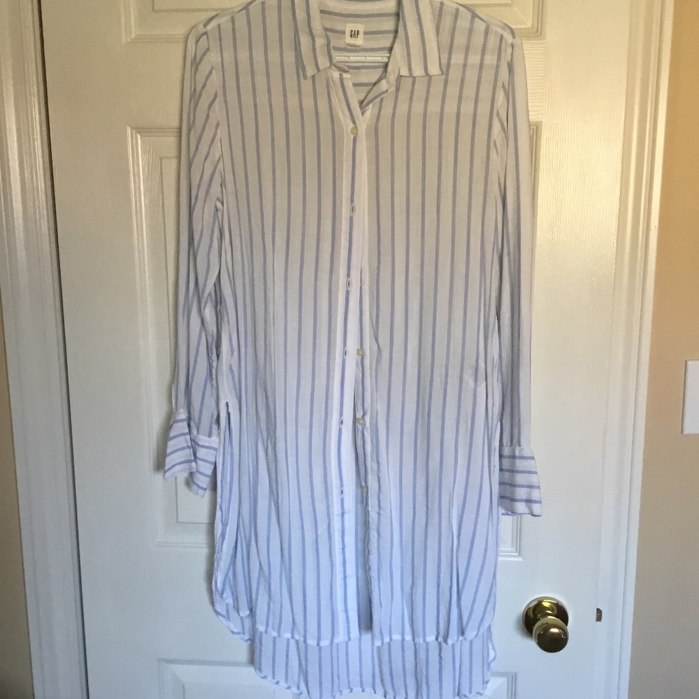 New Gap Long Striped Shirt